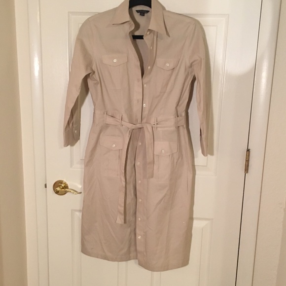 Brooks Brothers Dresses & Skirts - Brooks Brothers khaki shirt dress